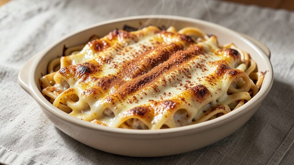 Sweet Kugel With Egg Noodles Recipe: Warm Spiced Custard Hugging Noodles