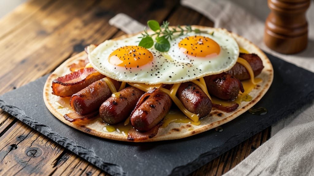 Bacon Sausage & Egg Wraps Recipe: Starbucks-Style Crunch and Runny Yolk Magic