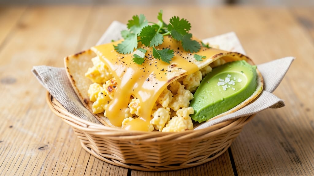 Scrambled Egg Wraps Recipe: Crispy Tortilla Cups With Perfectly Runny Yolk