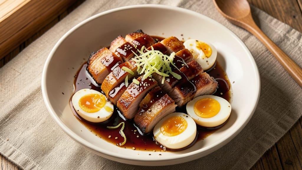 Soy Sauce Pork Belly and Eggs Recipe: Crispy Belly Meets Silky Poached Eggs