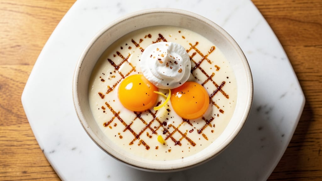 3 Egg Yolk Custard Recipe: Silky Ribbons in Warm Vanilla-Infused Broth