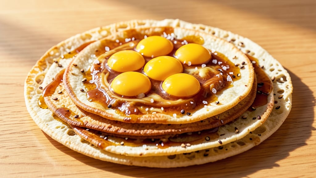 Six Egg Yolks Recipe: Silky Ribbons in Savory Tortilla Cups