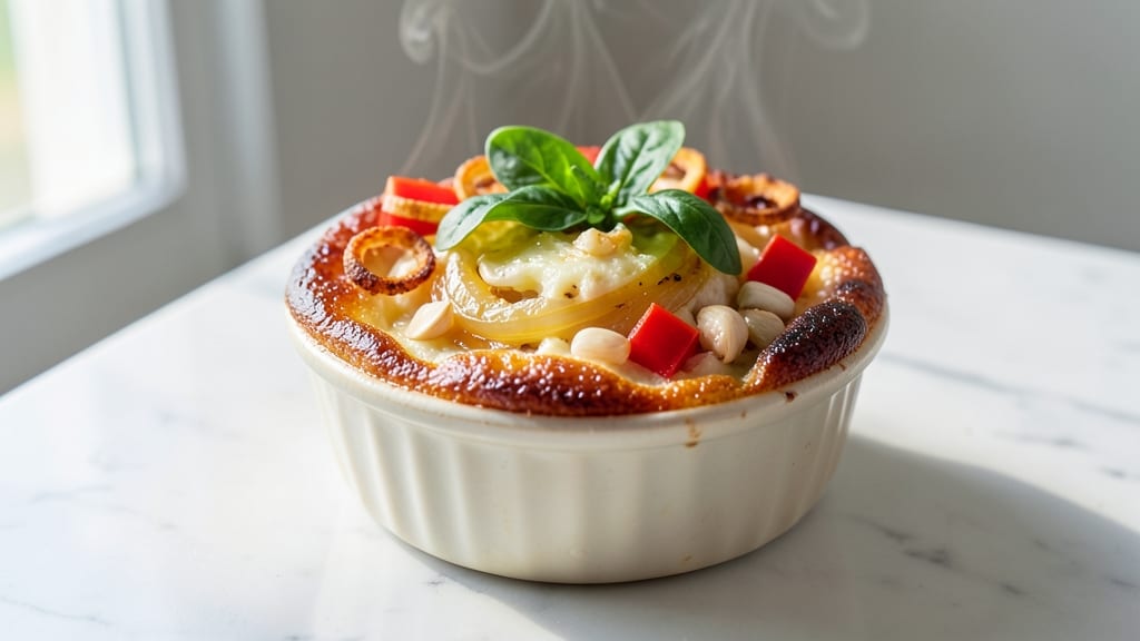 Veggie Egg Soufflé Recipe: Light Cloud With Herb-Infused Flavor