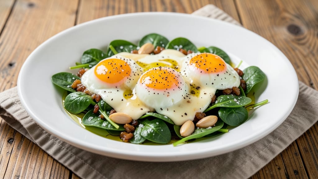 3 Egg Spinach Recipe: Crispy Edges, Silky Yolk Perfection