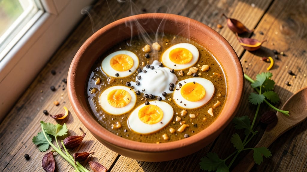 Andhra Style Egg Curry Recipe: Spicy Tamarind-Kissed Eggs in Coconut Gravy
