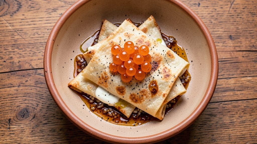 Shark Eggs Recipe: Crispy Tortilla Cups with Silky Yolk Treasure