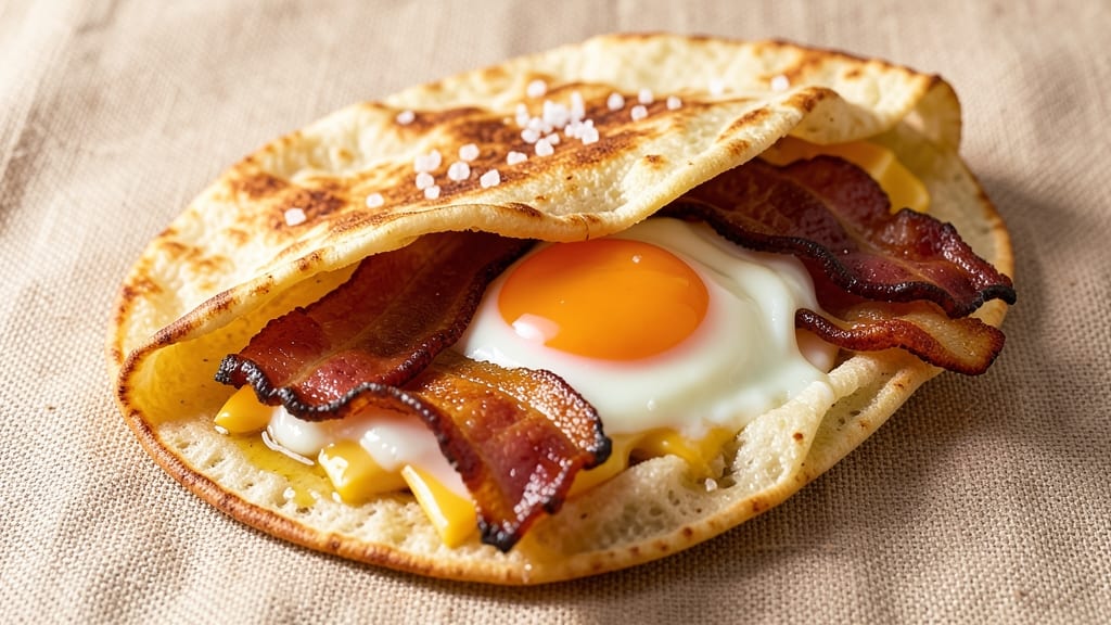 Bacon Egg and Cheese Wraps Recipe: Crispy Tortilla Cups With Runny Yolk Magic