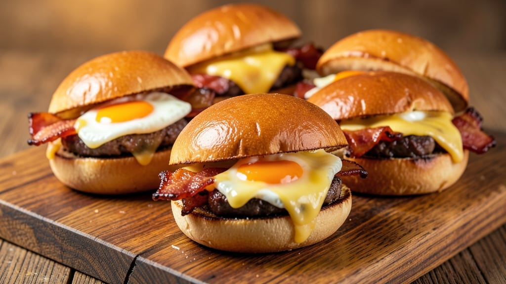 Bacon and Egg Sliders Recipe: Crispy Mini Sandwiches With Runny Yolk Magic