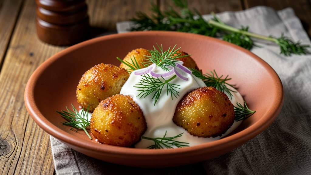 Slovak Egg Balls Recipe: Fluffy Dumplings With Herby Cheese Filling