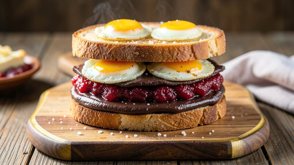 Sweet Egg Sandwich Recipe: Crispy Toast Cradles Foil-Sealed Yolk Treasure