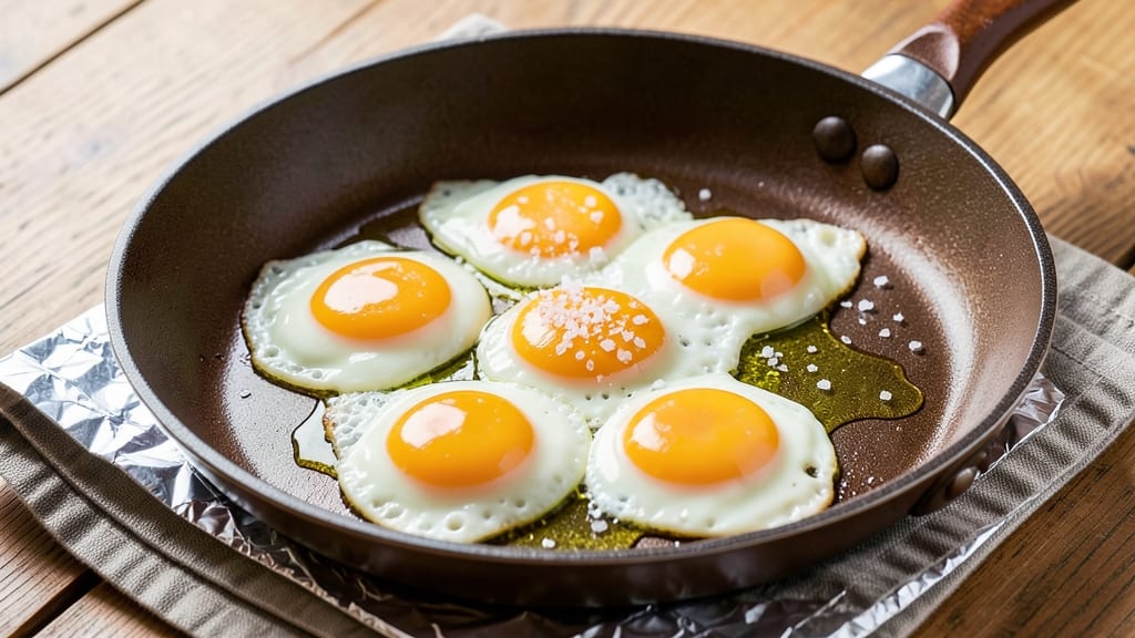 Three Non-Stick Egg Recipe: Foil-Sealed Yolk Treasure in Minutes