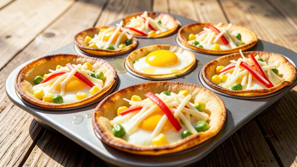 Sweet Corn and Egg Recipe: Crispy Tortilla Cups with Sweet Corn Filling