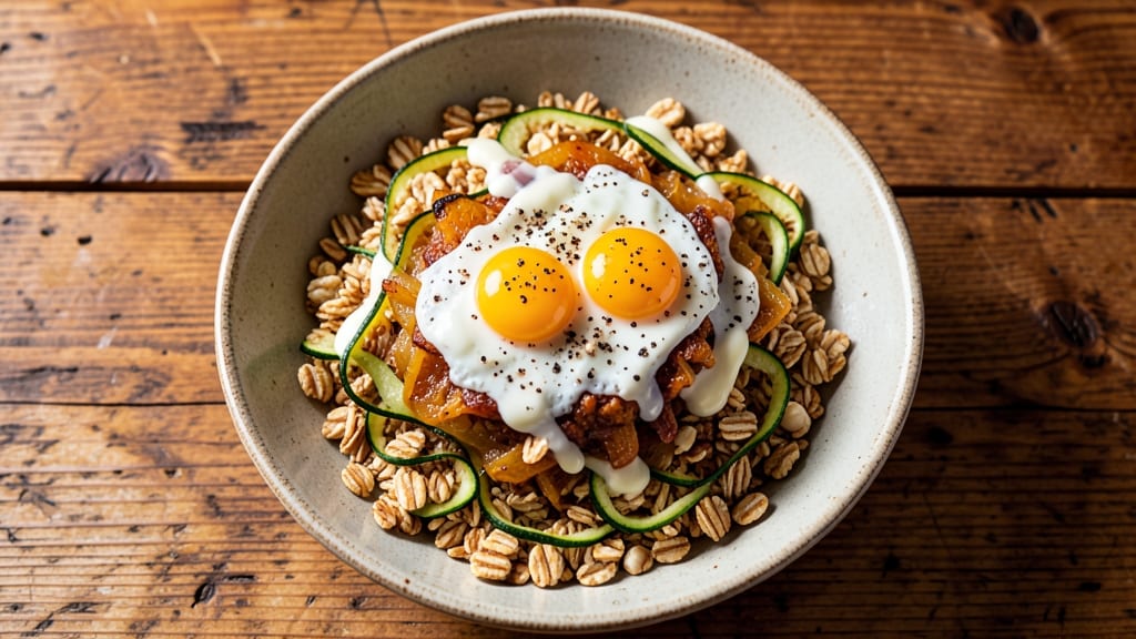 Zucchini Oatmeal Egg Recipe: Savory Breakfast Bowl With Hidden Veggies