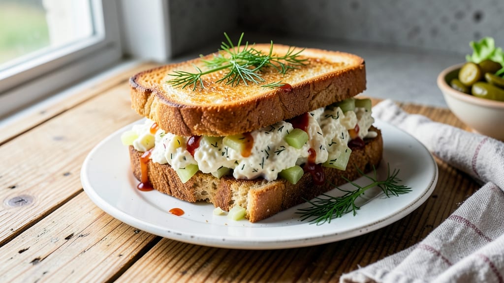 Southern Egg Salad Sandwich Recipe: Southern-Style Creaminess with Crunchy Celery Bite
