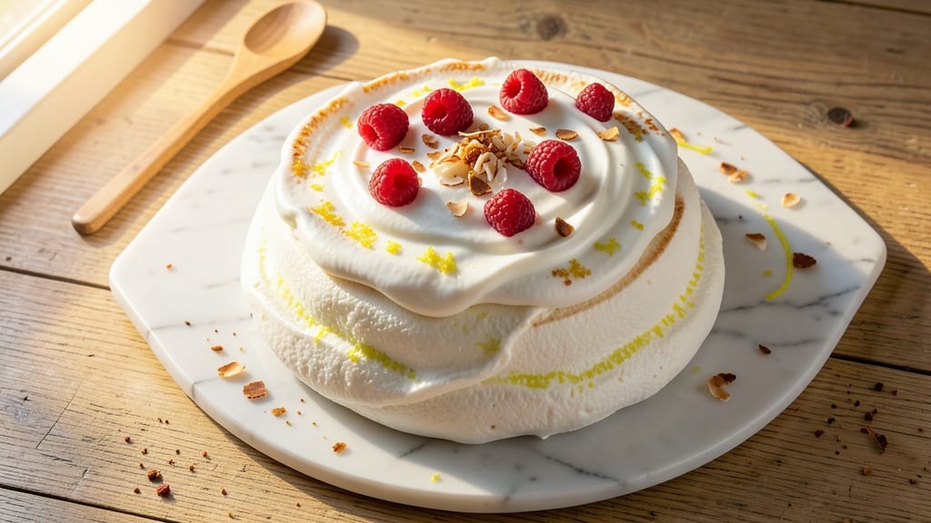 4 Egg White Pavlova Recipe: Crispy Meringue Crown With Citrus-Zest Center