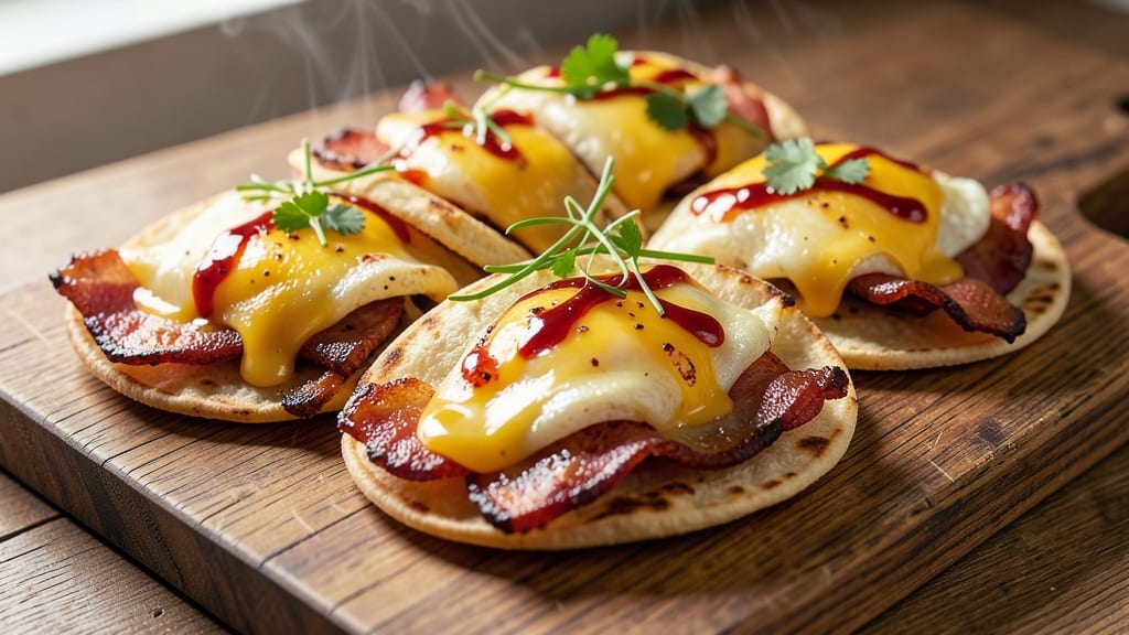 Bacon Egg and Cheese Sliders Recipe: Crispy Tortilla Cups With Perfectly Runny Yolk