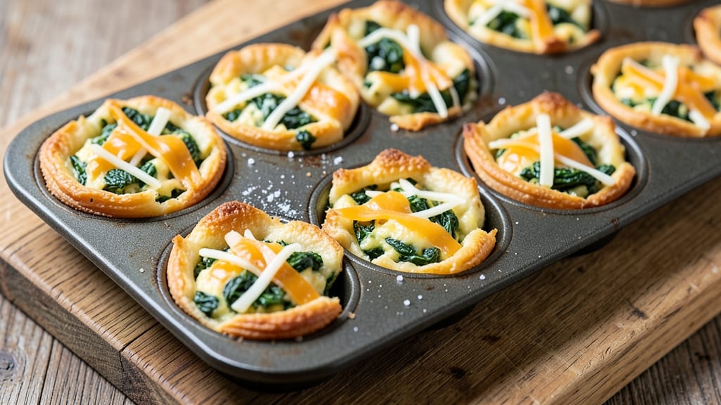 Spinach Egg Muffin Cups Recipe: Savory Bites With Cheesy Crispy Tops