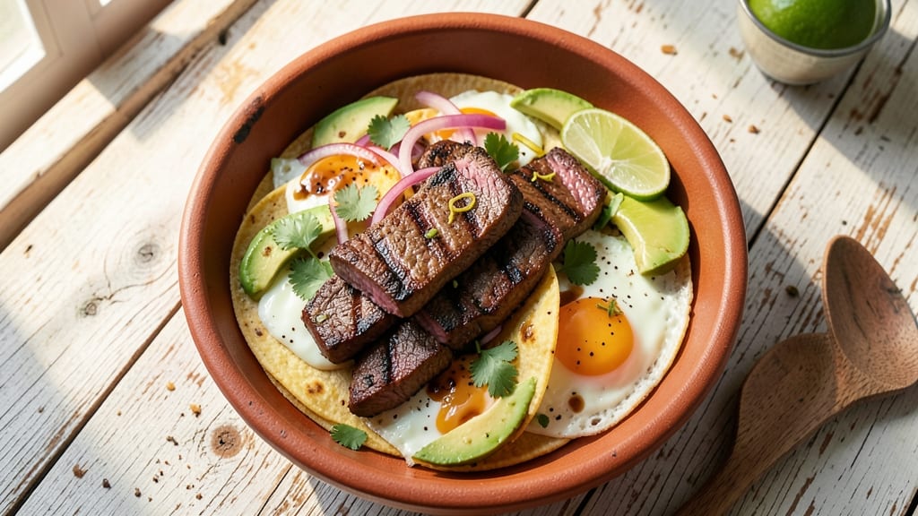 Steak and Egg Tacos Recipe: Crispy Tortilla Cups With Foil-Sealed Yolk Magic