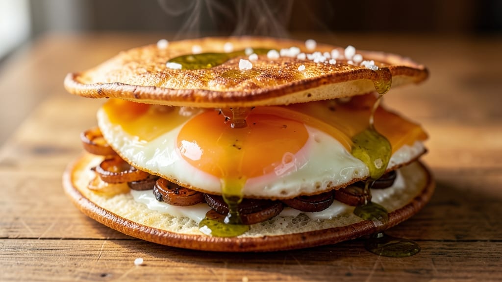Special Egg Sandwich Recipe: Crispy Tortilla Hugs With Runny Yolk Magic