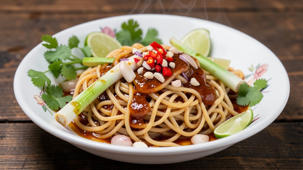 Vietnamese Egg Noodles Recipe: Fragrant Lemongrass and Chili Oil Twist