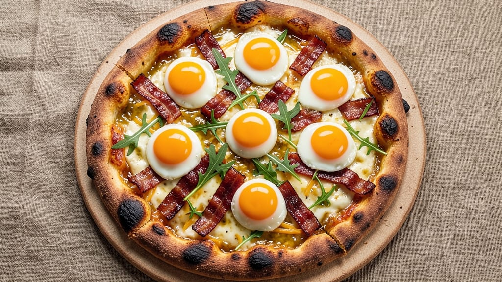 Bacon Egg Cheese Pizza Recipe: Crispy Crust, Runny Yolk Luxury