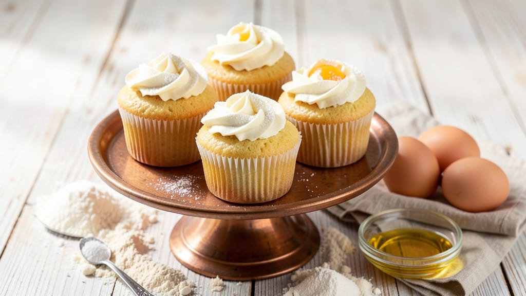 4 Egg Cupcakes Recipe: Fluffy Clouds With Golden Yolk Magic