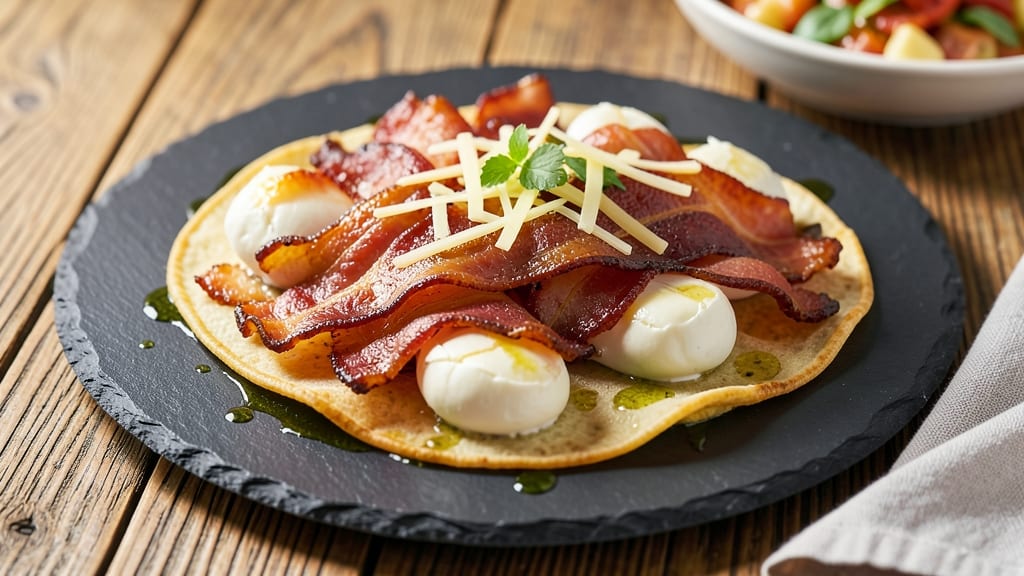 Bacon Egg White Bites Recipe: Crispy Tortilla Cups With Smoky Yolk Centers
