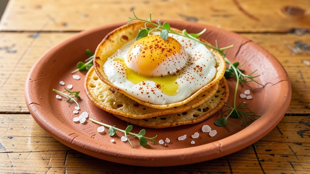 1 Egg White Recipe: Crispy Tortilla Cups With Smoky Yolk Magic