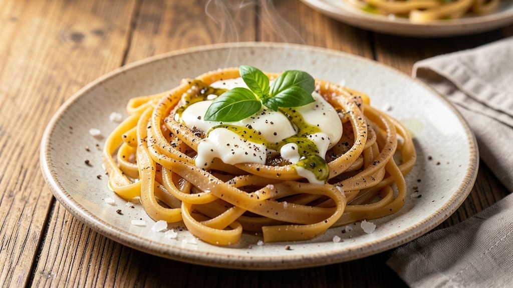 4 Egg Pasta Recipe: Silky Ribbons With Foil-Sealed Yolk Magic