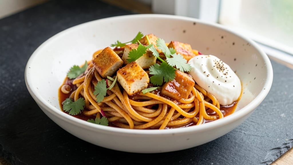 Spicy Egg Noodles Recipe Indian Style: Garlic-Tinged Heat with Coconut Cream Twist