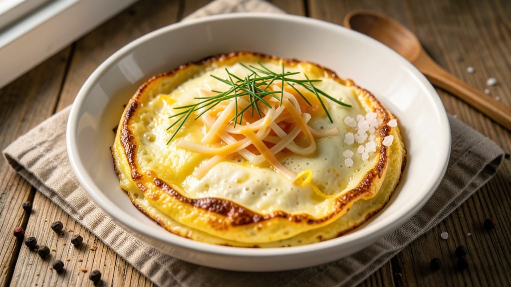 Tasty Egg Omelet Recipe: Cheese-Stuffed Fluffiness in 5 Minutes