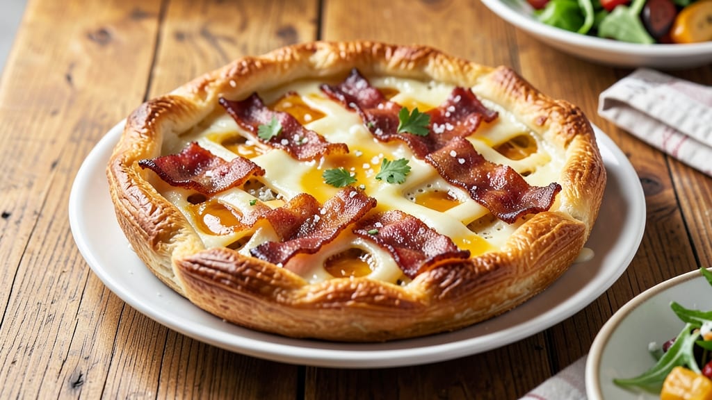 Bacon Egg Puff Pastry Pies Recipe: Flaky Crust Hugs Smoky Yolk Magic