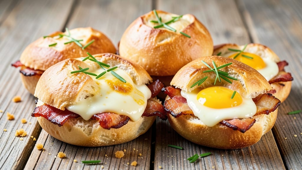 Bacon Egg and Cheese Kolache Recipe: Flaky Dough Hugs Savory Breakfast Filling