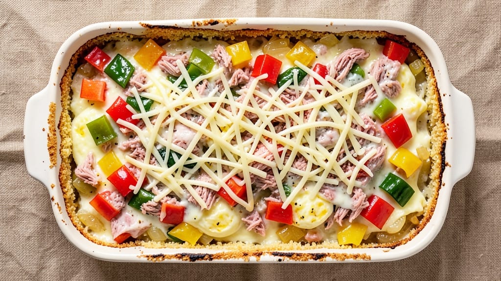 Tuna Egg Casserole Recipe: Crispy Top Meets Silky Egg Magic