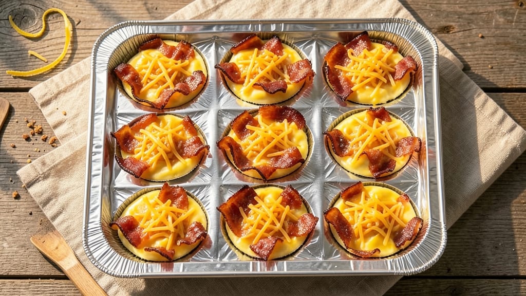 Turkey Bacon and Egg Cups Recipe: Foil-Sealed Crunch With Runny Yolk Brilliance