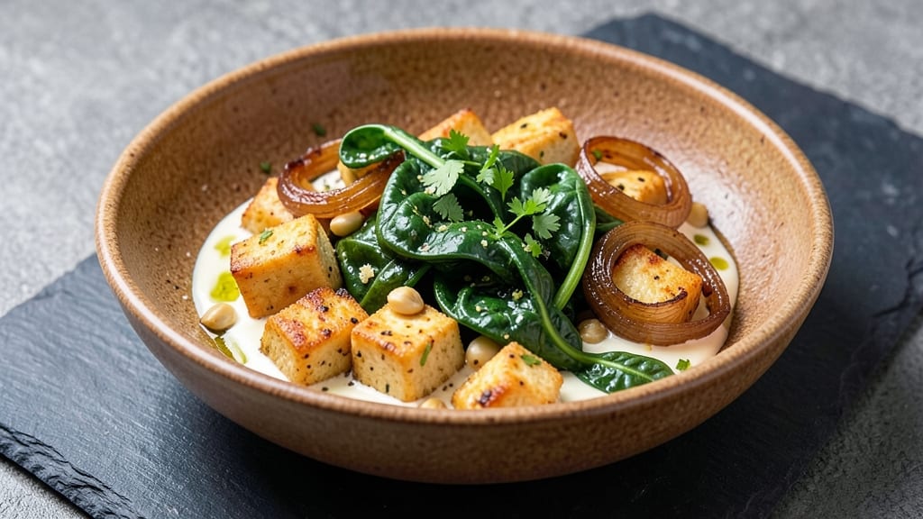 Spinach Egg Tofu Recipe: Savory Scramble With Silky Plant-Based Texture