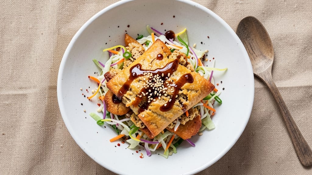 WW Egg Roll in a Bowl With Coleslaw Mix Recipe: Crunchy Cabbage and Egg-Filled Comfort