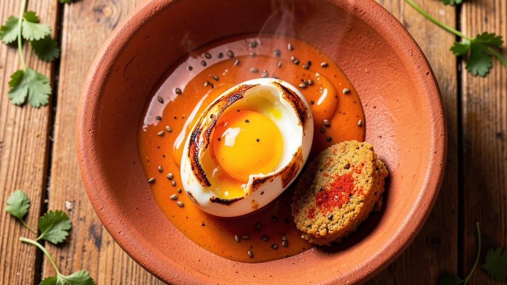 Tandoori Egg Recipe: Charred Spice Crunch With Runny Yolk Magic