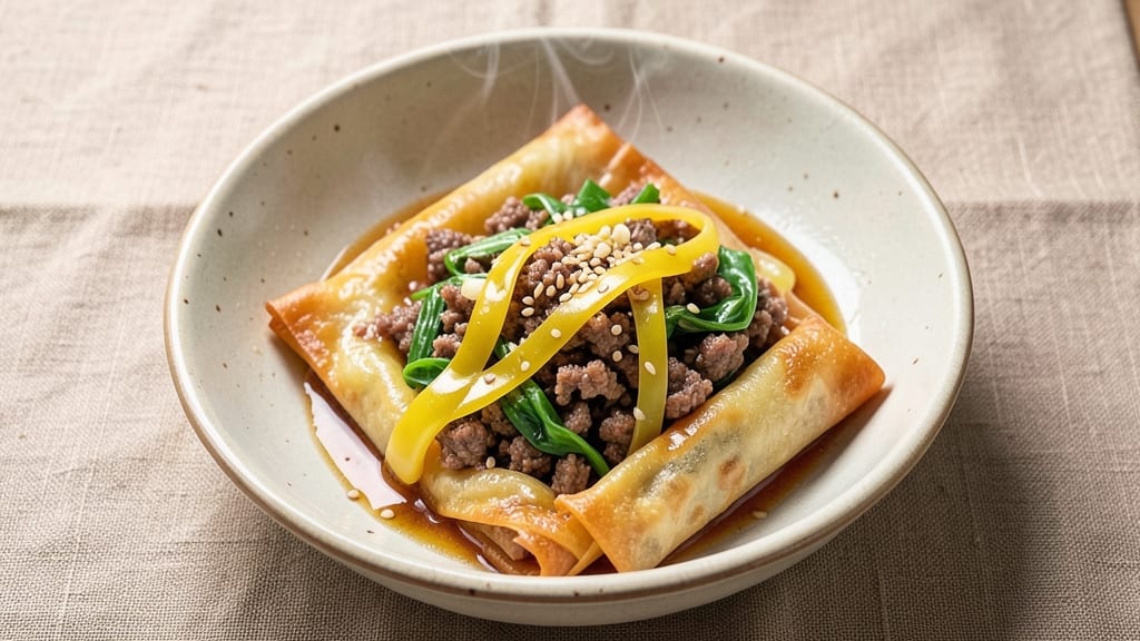 Wonton Egg Roll Recipe: Crispy Wraps With Silky Scrambled Centers