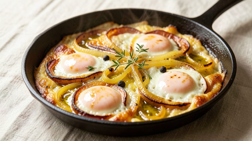 Spanish Egg Omelette Recipe: Tortilla De Patatas Crunch Meets Silky Yolk Heart