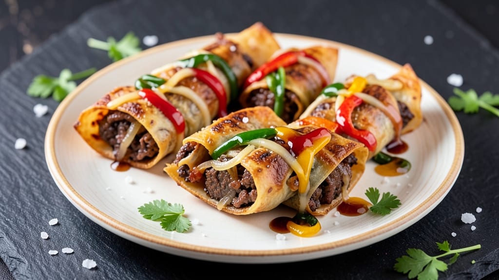Tgi Fridays Philly Cheesesteak Egg Rolls Recipe: Crispy Tortilla Cups Stuffed With Savory Steak Filling