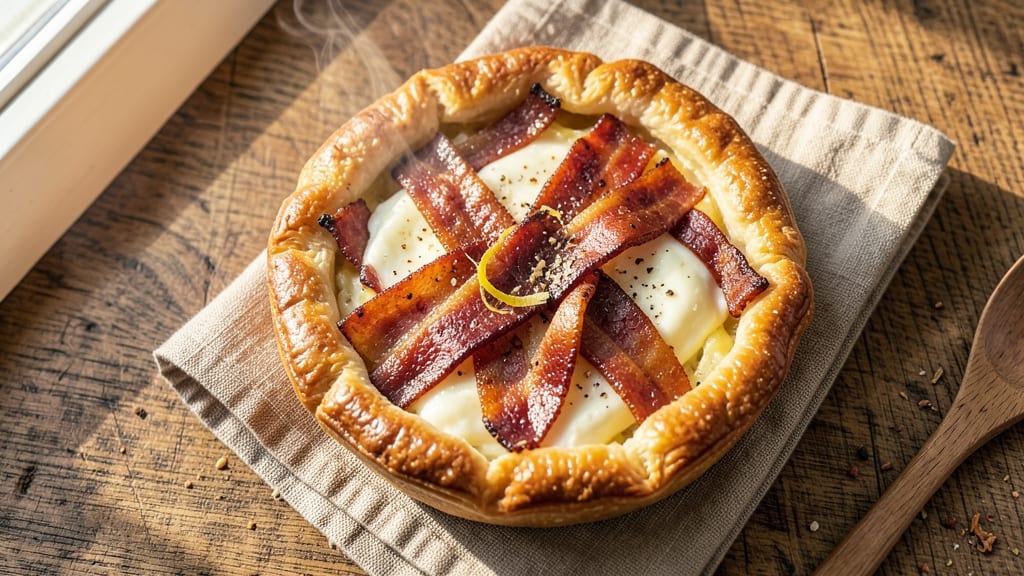 Bacon and Egg Tarts Recipe: Smoky Crisp Shells With Runny Yolk Magic