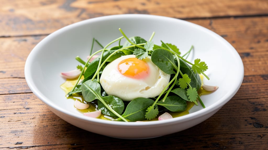 Steamed Egg With Spinach Recipe: Silky Yolk and Herb-Infused Delight