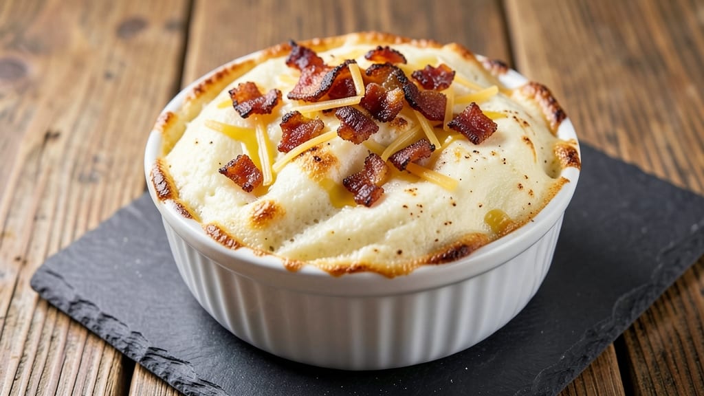 Bacon and Cheese Egg Soufflé Recipe: Fluffy Clouds with Crispy Edges