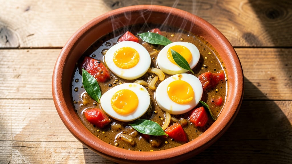 Authentic Egg Curry Recipe: Spiced Tomato Gravy with Soft-Boiled Eggs