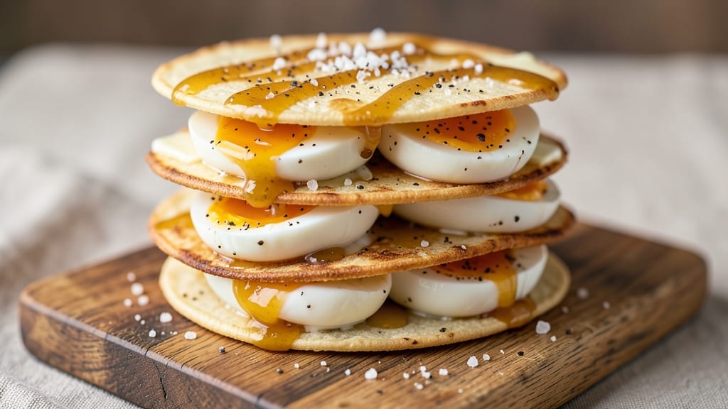 Soft-Boiled Egg Sandwich Recipe: Crispy Tortilla Hugs Silky Yolk Brilliance