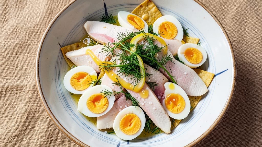 Egg Harbor Chicken Salad Recipe: Crispy Tortilla Cups With Herb-Infused Yolk Magic