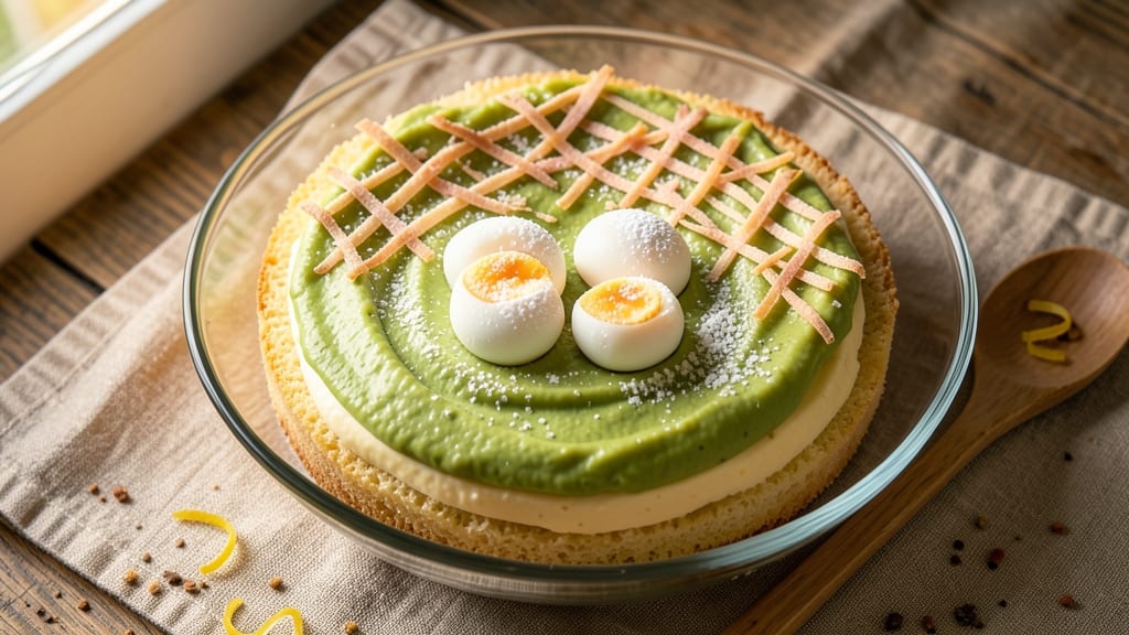 Avocado Egg Cake Recipe: Crispy Tortilla Shells With Avocado-Yolk Fusion