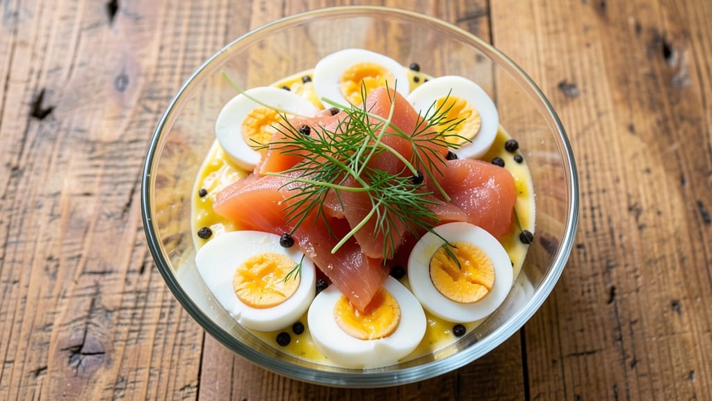 Smoked Salmon Egg Salad Recipe: Smoky Creaminess With Crunchy Texture Twist