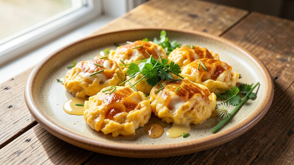 Seasoned Scrambled Eggs Recipe: Peppery Cheese and Herb Ribbons in 7 Minutes